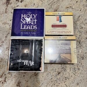 Lot Of 4 Christian Audiobook CD Sets Oasis Audio‎ Gary Chapman Creflo L14-4